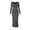 Darkgrey, variant on OQQ Women's Long Sleeve Dress Square Neck Ribbed Bodycon Long Soft Dresses