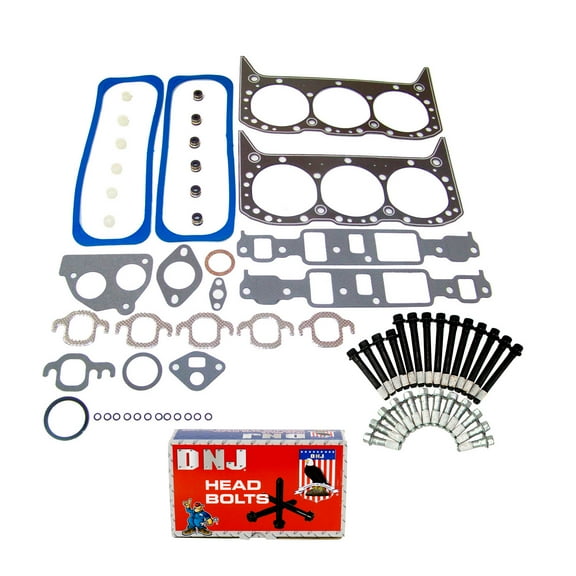 DNJ HGB3126 Cylinder Head Gasket Set Fits Cars & Trucks 87-92 Chevrolet GMC Oldsmobile 4.3L OHV 12V
