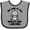 Heather and Black, variant on Inktastic Dad is Worlds Best Lawyer Boys Baby Bib
