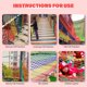 thumbnail image 2 of AZIDWERYQ Neta de Escalada para niños 39.37x78.74 Reta de Seguridad Parque Infantil Color Marido Col multicolor, 2 of 6