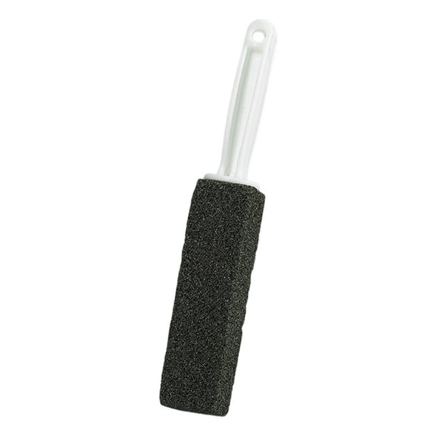 Piedra pómez para inodoro, elimina manchas de agua dura, depósitos de calcio, mango largo, agarre ergonómico, limpiador de inodoros