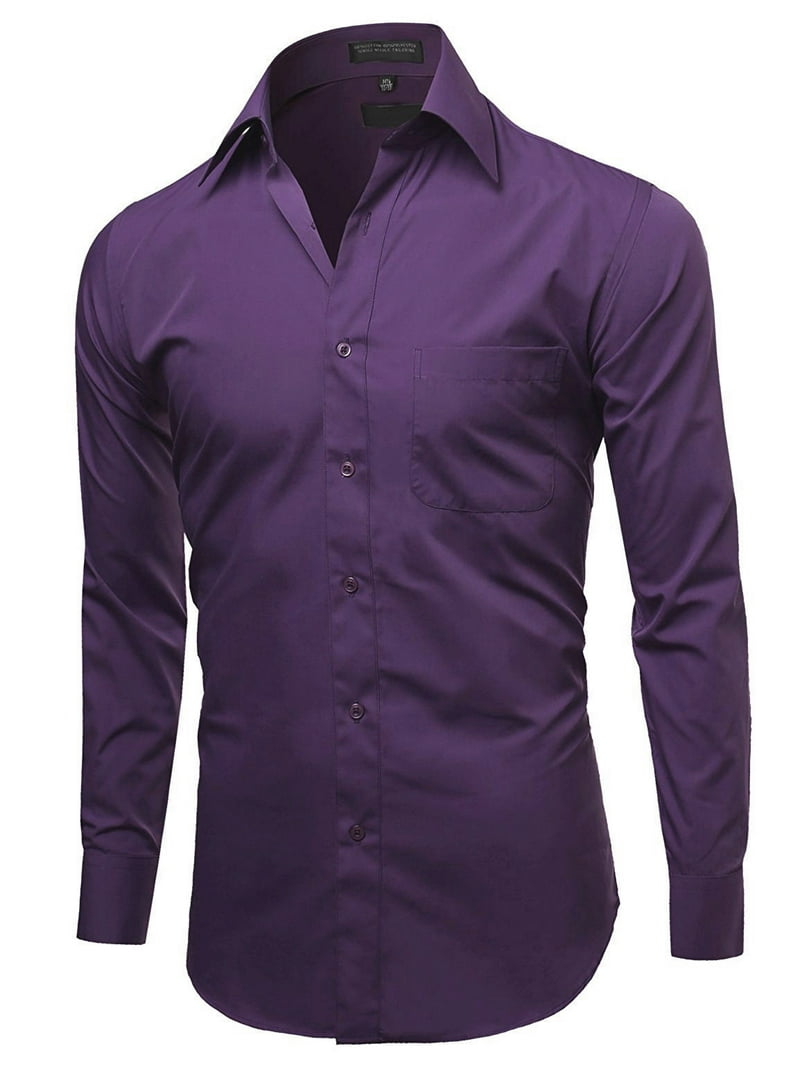 Men's Classic Fit Long Sleeve Wrinkle Resistant Button Down