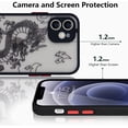 thumbnail image 4 of Compatible with iPhone 11 Case Fashion Cool Dragon Animal 3D Pattern Design Frosted PC Back Soft TPU Bumper Shockproof Protective Case Cover for iPhone 11, Black, 4 of 7