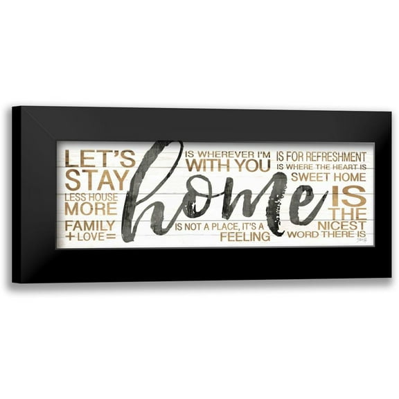 Rae, Marla 14x7 Black Modern Framed Museum Art Print Titled - Home