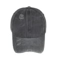 thumbnail image 3 of Toptie Tie Dye Ponytail Baseball Cap for Women Criss Cross Messy High Bun Dye Ponytail Hat-Black, 3 of 8