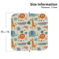 thumbnail image 3 of Gaeub Jungle Animals Print 6 Pcs Leather Coasters for Drinks ,Drink Coasters Sets,Drink Table Cup Coasters for Living Room Kitchen Coffee Decor,Square, 3 of 7