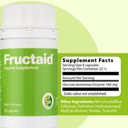 Fructaid - 90 Capsules, Dietary Supplement for Fructose Intolerance