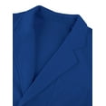 thumbnail image 4 of Unique Bargains Men's Notched Lapel Long Sleeve Knit Blazer with Pockets, 4 of 7