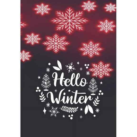 Hello Winter : Heavenly Snowflakes Stained Glass Coloring Book (Dover Stained Glass Coloring Book) (Paperback)