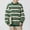 01 Green, variant on Awdenio Oversize Sweaters for Men Vintage Striped Sweater Knitted Long Sleeve Loose Oversized Pullover Jumper Tops,Size XL