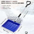 thumbnail image 3 of Snow Shovel with Large Scoop, Removable Polypropylene Snow Shovel with Aluminum Blade and D-Grip Handle, Heavy Duty 48 inch Long Large Capacity Shovel for Garden Car Camping Outdoor, 3 of 9