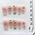 thumbnail image 3 of Press on nails fake Cat's eye pure hand-made wearable nail polish patch whitening nail polish phototherapy removable, 3 of 9