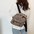 thumbnail image 3 of LNGOOR Fashionable New School Season Butterfly Leopard Pattern Women‘s Bag High School Student Backpack Lightweight Student Bag Simple Fashion Backpack, 3 of 7