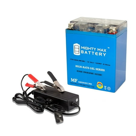 - YTX14AHL GEL Replaces Kawasaki ZL900A Eliminator 85 + 12V 2Amp Chargr