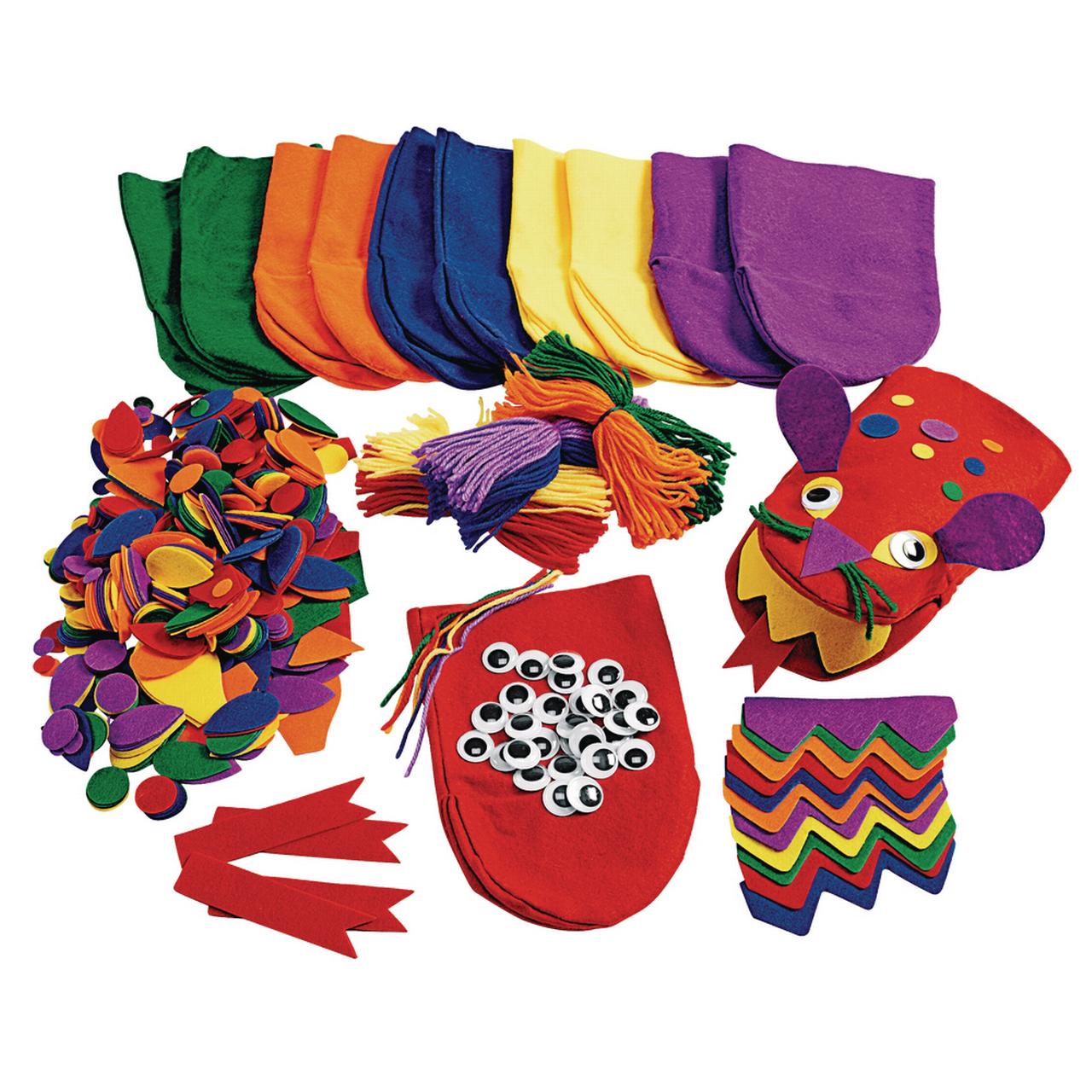 Colorations Imaginary Hand Puppets - 12 Piece Kit