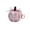 C004- Pink, variant on Christmas Home Decor, 3X3X3 Inch Burgundy Plush Apple Christmas Ornament, Cute Fabric Hanging Christmas Decorations for Bedroom, Burgundy Party Decorations Apple Shape Pendant