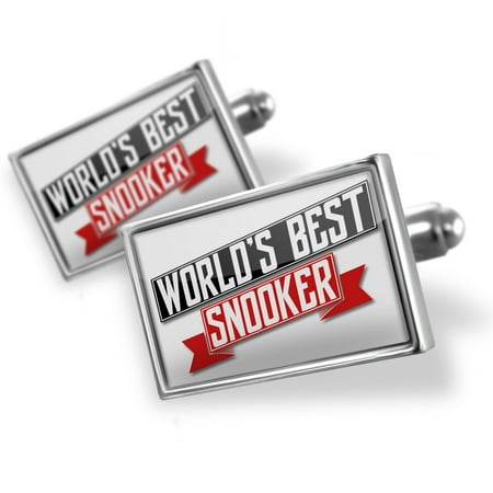 Cufflinks Worlds Best Snooker - NEONBLOND (Best Snooker Cues In The World)