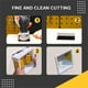 thumbnail image 4 of Cortador de ranuras de acero inoxidable para plástico, metal o cajas eléctricas de bajo voltaje, montaje de múltiples herramientas, compatible con la mayoría de los oscilantes estándar de la industria, 4 of 6