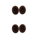 thumbnail image 2 of Methold Almohadillas para los oídos Cojines para auriculares Funda de esponja en la oreja Accesorios para auriculares Reemplazo de la cubierta Café+Negro 2piezas, 2 of 6