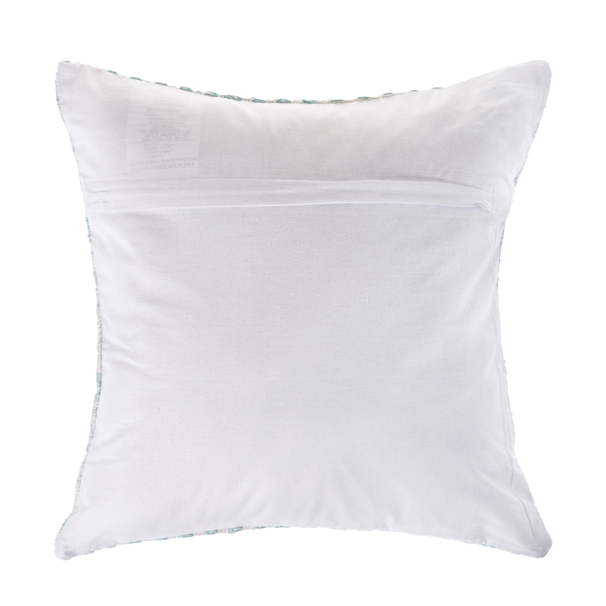 Harlow Hill Aiden 18" x 18" Spa Blue Chevron Cotton Adult Decorative Throw Pillow Cover