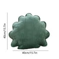 thumbnail image 2 of Hwkond Large Throw Pillows Seashell-shaped Pillow Sofa Bed Window Cushion Office Seat Lumbar Support,Green, 2 of 5