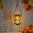 thumbnail image 4 of Neoyler Solar Halloween Decorations Outdoor Waterproof Hanging Lantern with Pumpkin Design for Porch Garden And Party Decor Long Lasting Solar Powered Lighting for Spooky Vibes 16.9x4.5x4.5in Orange, 4 of 8