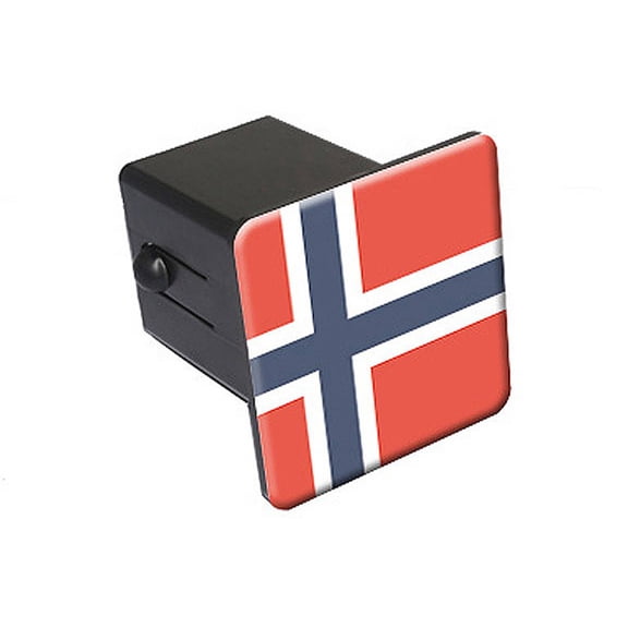 Norway Flag 2" Tow Trailer Hitch Cover Plug Insert