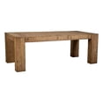 thumbnail image 2 of Mao Dining Table, 84 Inch Rectangular Top, Brown Reclaimed Pine Wood, 2 of 7