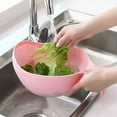 thumbnail image 4 of CurioCo Rice Washer Strainer with Handle Durable Kitchen Colander for Vegetables, Fruits, Rice, and Multi-Purpose Food Rinsing, 4 of 4