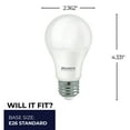 thumbnail image 7 of Bulbrite LED Filament Pack of (4) 9 Watt Dimmable A19 Light Bulb with Frost Glass Finish and Medium (E26) Base - 2700K (Warm White Light), 800 Lumens, 7 of 7