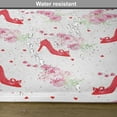 thumbnail image 6 of Ambesonne Fashion Place Mats Set of 4, Fashion High Heels Flowers, Standard Size, Red White, 6 of 6