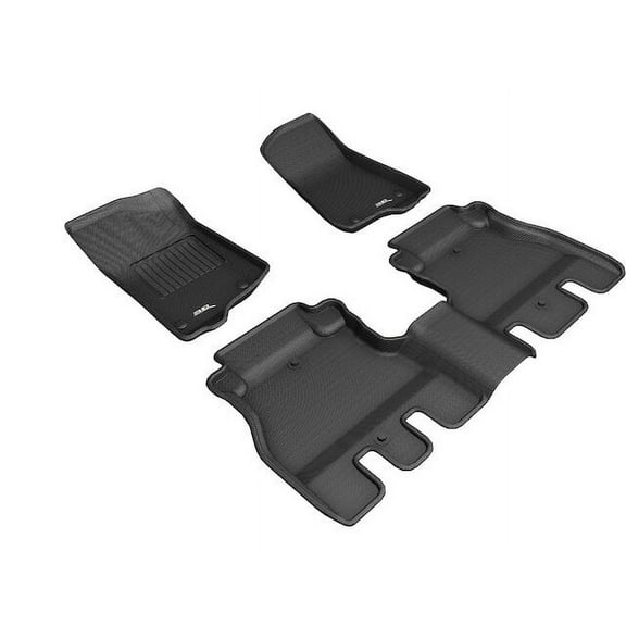 Front and Rear Floor Mat Set - Compatible with 2018 - 2022 Jeep Wrangler 2019 2020 2021