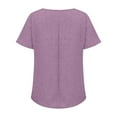 thumbnail image 5 of TODOZO Short Sleeve Shirts for Women Crew Neck Blouses Gauze Shirts Cotton Loungewear Tunic Shirts Basic Tees Tops Round Neck Top Boho Clothing Trendy 2026 Tunic Tops for Women Loose Fit T Shirt XXL, 5 of 7