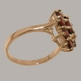 thumbnail image 3 of LBG British Made 9k Rose Gold Natural Garnet Womens Statement Ring - 33 size options - Size 10, 3 of 6