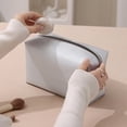 thumbnail image 3 of bestolf Portable Cosmetic Bag Stylish Zippered Makeup Pouch Travel Toiletry Organizer for Women Lipstick Makeup Brushes, 3 of 8