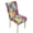 Rainbow Tie Dye, variant on TSOVTHRID Pink Purple Marble Print Quilted Dining Chair Cushion Covers Stretchy Soft Seat Cushion Slipcovers Removable Armless Chair Covers with Detachable Strap, Set of 1
