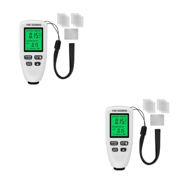 Kenally Sonda Inspección de pintura Recubrimiento Medidor de espesor Probador Medidor Portátil de alta precisión LCD Medición digital Blanco 2piezas