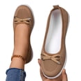 thumbnail image 6 of YHAJDS Fashion Shoes for Women Plus Size Solid Color Knit Mesh Breathable Daily Walking Loafers Flats, 6 of 10