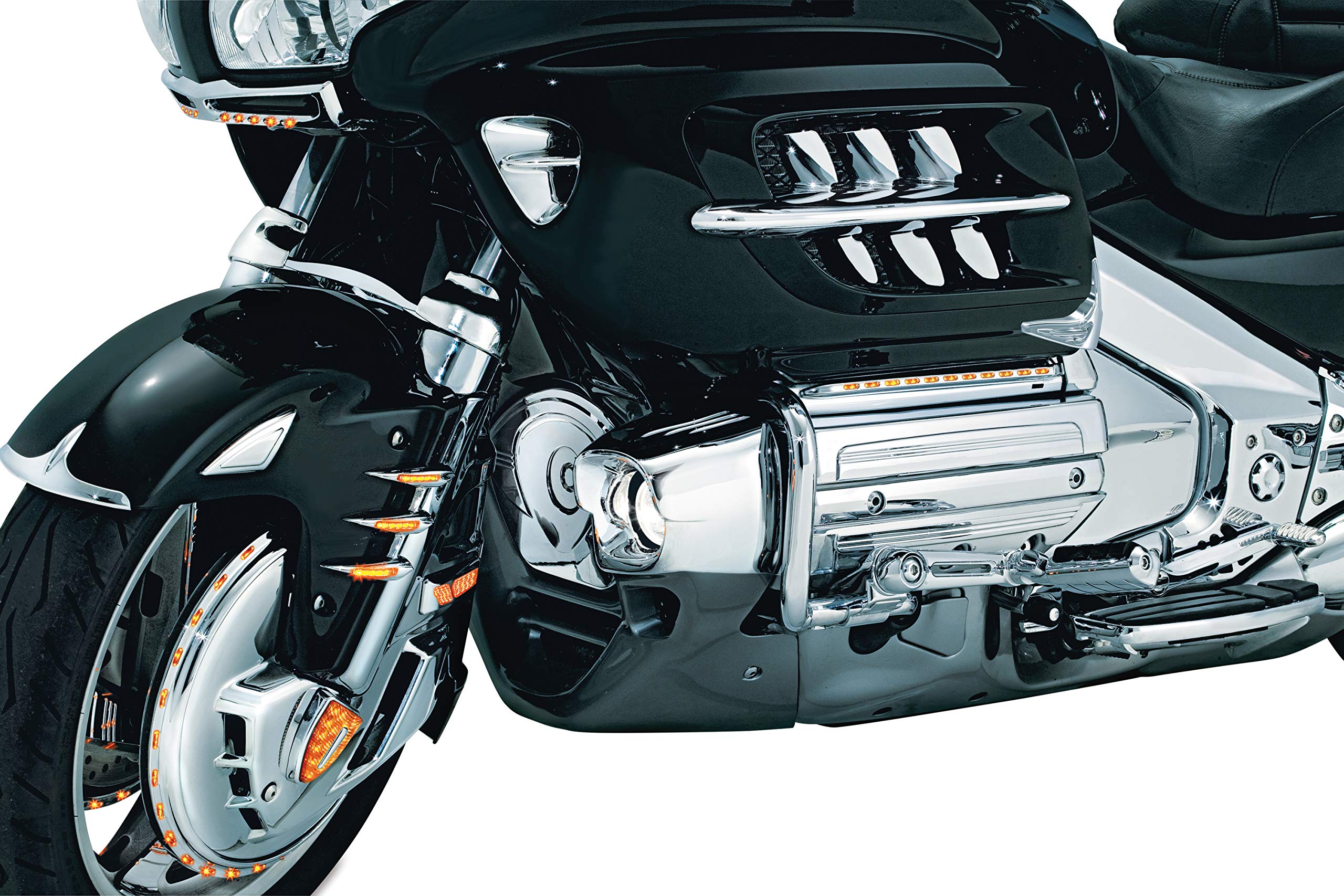 Cache Klaxon Moto Style Crâne Pour Harley-Davidson 2017-2019 - En ABS Chromé Ou Noir - Adhésif 3M, Remplace Couvercle Cascade - 2
