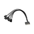 thumbnail image 2 of SATA Power Cable PC Cooling Fan Splitter Hub Converter (SATA to 5x4Pin), 2 of 6