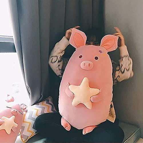 17.71 In Little Pig Doll Anime Plush Pillow Cute Stuffed Animal Plush Toy