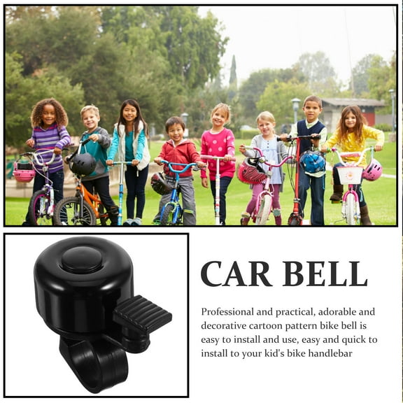 GOOHOCHY 1Pack Bell for Bike Adult Round Black Aluminium Alloy for Easy Installation