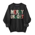 thumbnail image 2 of VgaVtl Christmas Sweatshirts for Women Black Womens Sweatshirts Cute Fashion Crew Neck Pullover Long Sleeve Sweatshirt, 2 of 4
