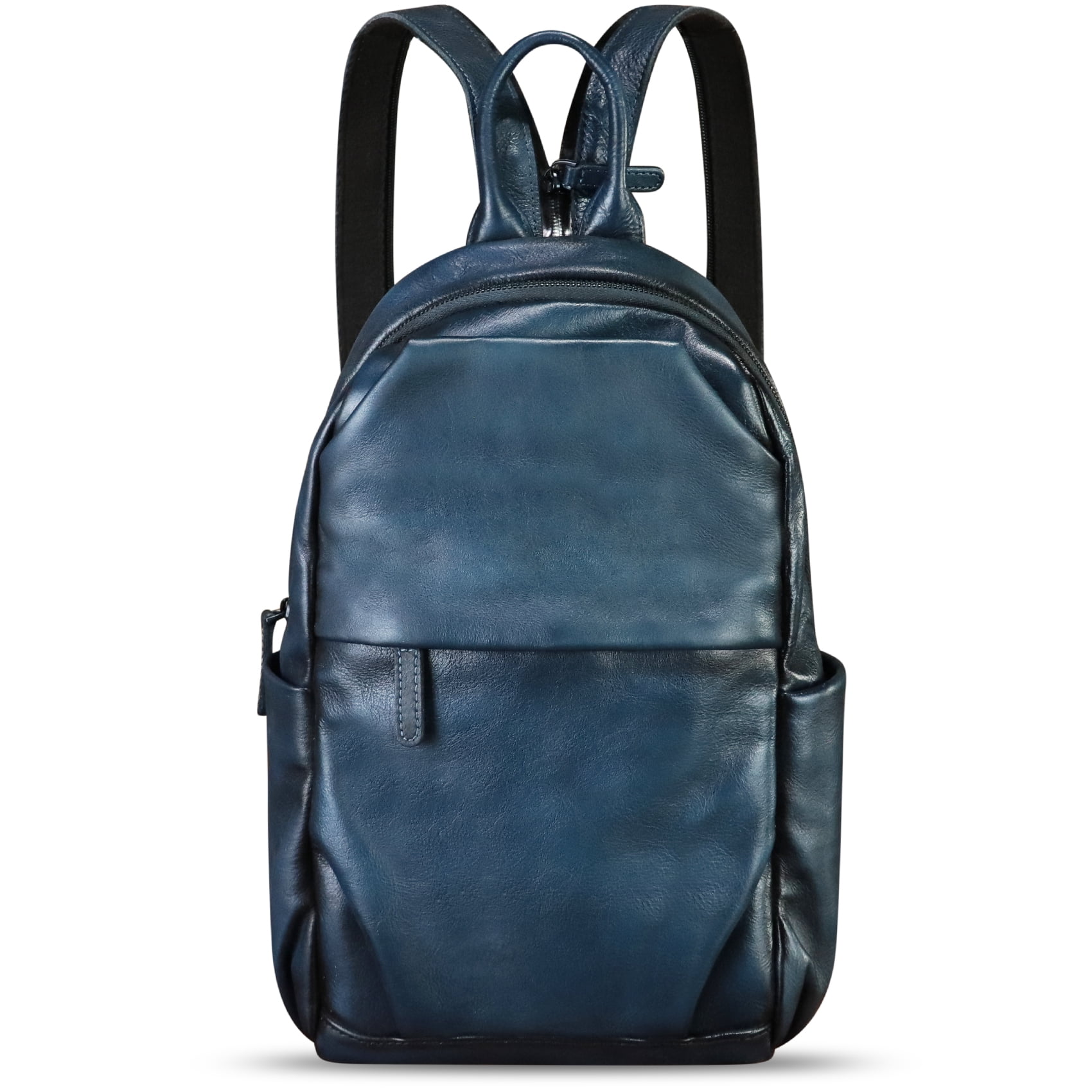 Genuine Leather Sling Bag for Men Women Retro Sling Backpack Purse Crossbody Bag