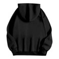 thumbnail image 4 of Women Hoodies Halloween Unisex Cute Little Ghost Print Sweatshirt Long Sleeve Pullover Tops Fall Winter Warm Apparel Black L, 4 of 5