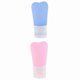 thumbnail image 1 of Set of 2 Portable Silicone Travel Bottles, Refillable and Squeezable, 60ml Capacity for Easy On-the-Go Use, 1 of 5