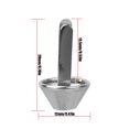 thumbnail image 2 of Craft Accessories,100Pcs Flat Feet Stud Stud DIY Craft Accessories Future-Proof Design, 2 of 9