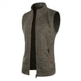 thumbnail image 4 of BXINGOHAI Men's Lightweight Golf Vest fleece spring fall Vests zip pockets Sleeveless Jacket for sports Running Hiking Today Sales Coffee,XL, 4 of 5