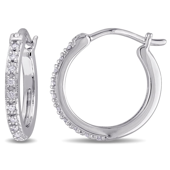 Everly Women's Diamond 10k White Gold Earrings