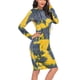 thumbnail image 4 of Vestido ajustado de manga larga con capucha y teñido a la moda para mujer Fridja  nbo2331, 4 of 6